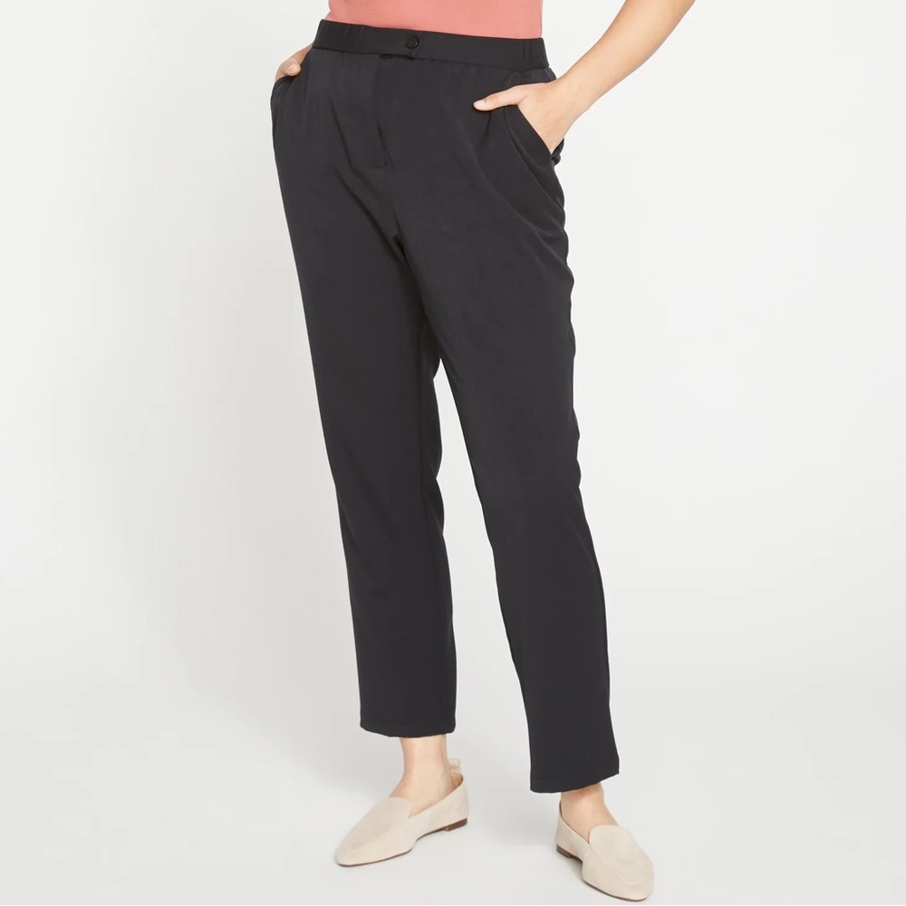 Black trousers all-day cigarette pants